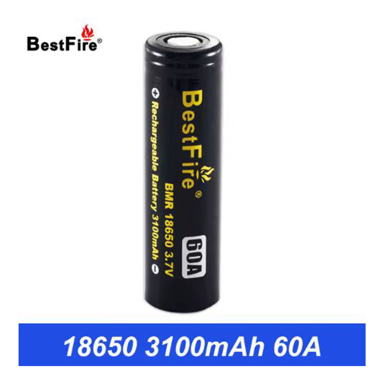 Bestfire original BMR IMR 18650 Bateria 2600mAh 60A 2700mAh 50a 3100mAh 3500mAh 40a Capacidade de drenagem Baterias de lítio recarregáveis embalagens de caixa preta genuína genuína