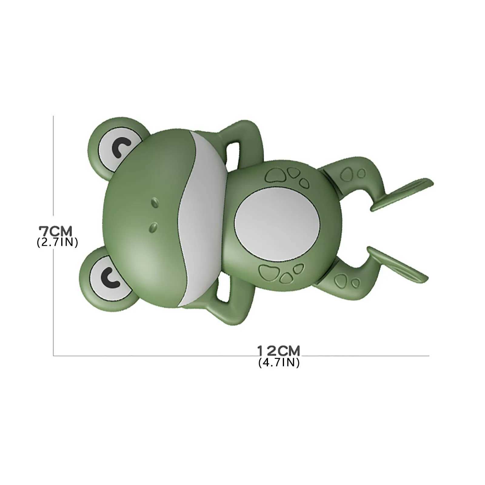 Toys de bain Baby Bath Toys for Children New Baby Bath Swimming Bath Toy Cute Frogs Clockwork Bath Toy Brinquedos Infantil 240413