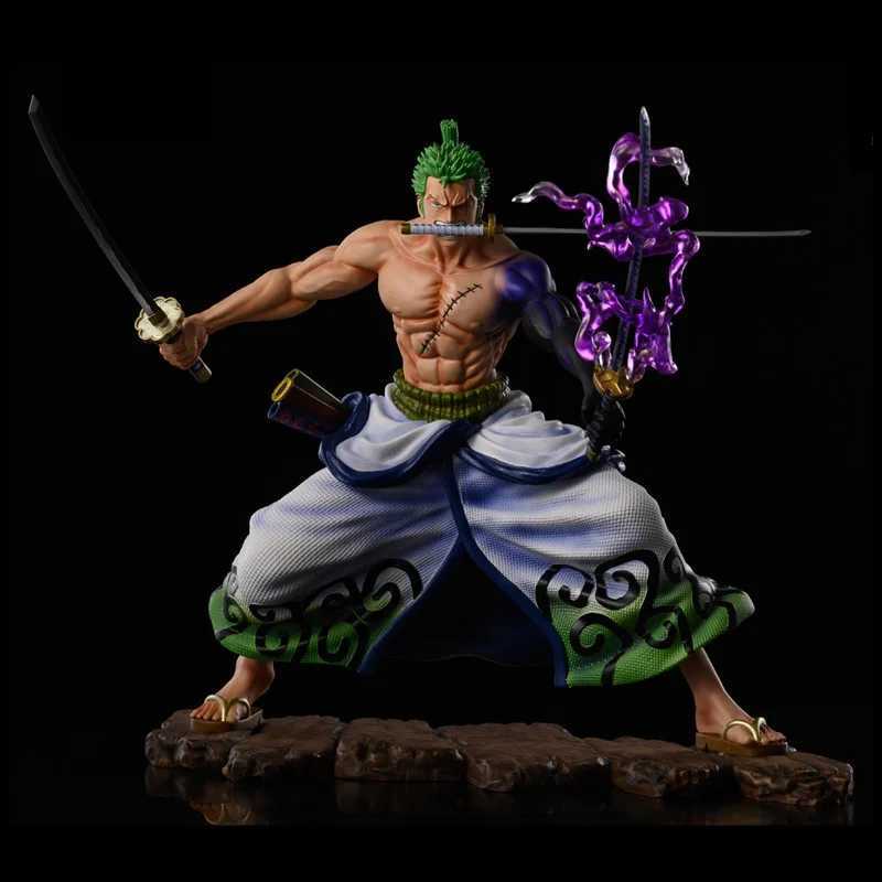 Action Toy Figures 17cm Anime One Piece Figure Roronoa Zoro Figures d'action PVC Statue Zoro Figurine Collection Modèle Toys pour enfants Cadeaux