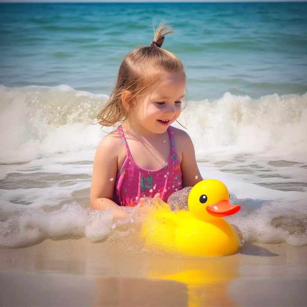 Bath Toys Giant Rubber Duck Big Large 10.3 Waterproof NO Bebe Broise Rubber Duck Yellow Duck / Ducikes Bath / Pool / Water Toy sans trou 240413