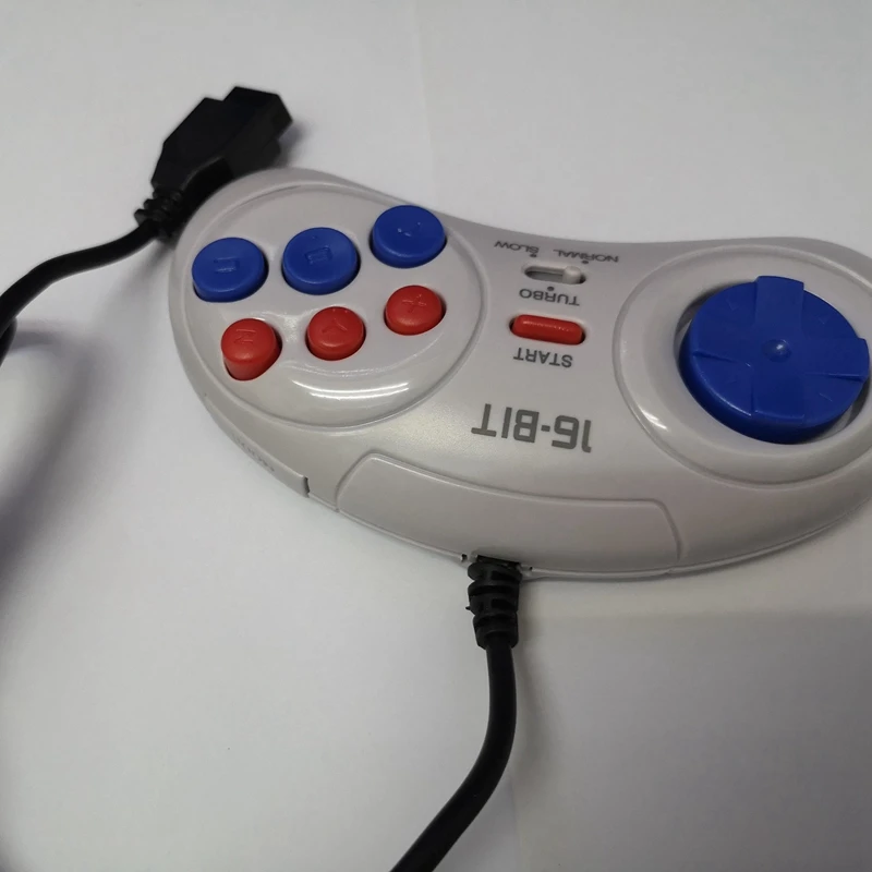 GamePads セガジェネシス用ゲームコントローラー16ビットハンドルコントローラー6ボタンGamePad for sega mdゲームアクセサリ