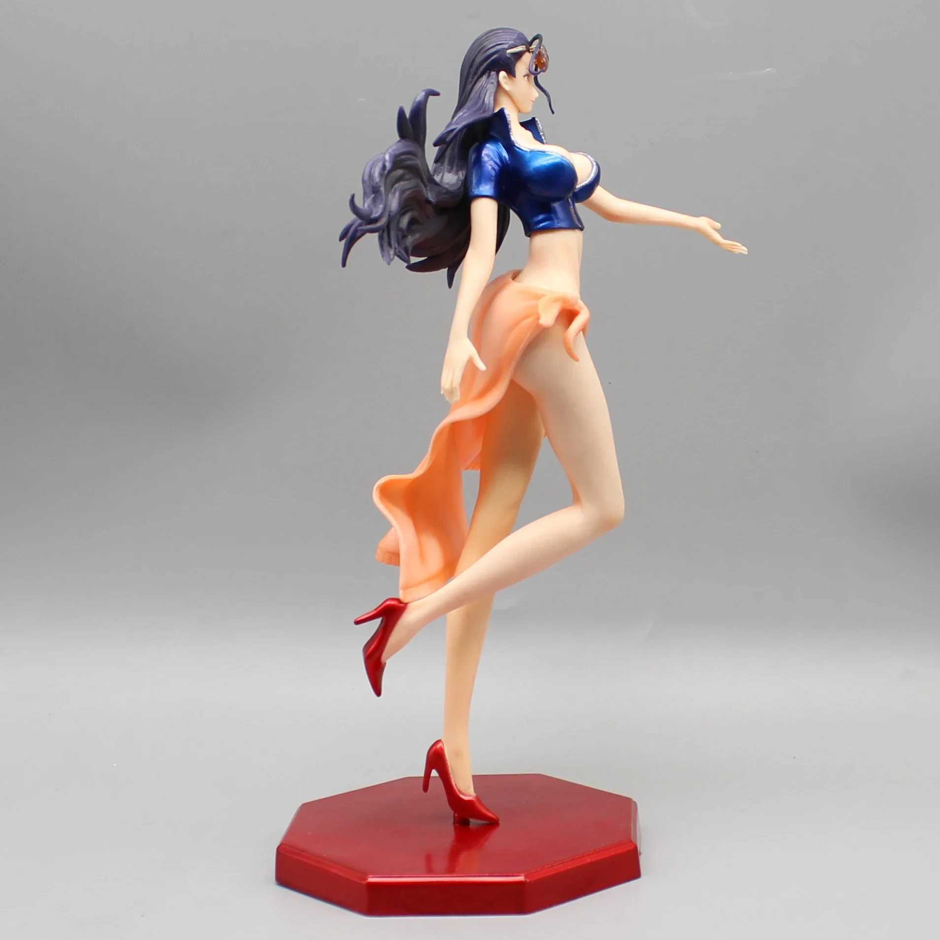 Heroes de quadrinhos 26cm One Piece Gk Nico Robin Anime Figura Sexy Robin Ação Figuras de Ação PVC Modelo de estátua Feliz Sala de coleta de boneca Brinquedo de ornamento 240413