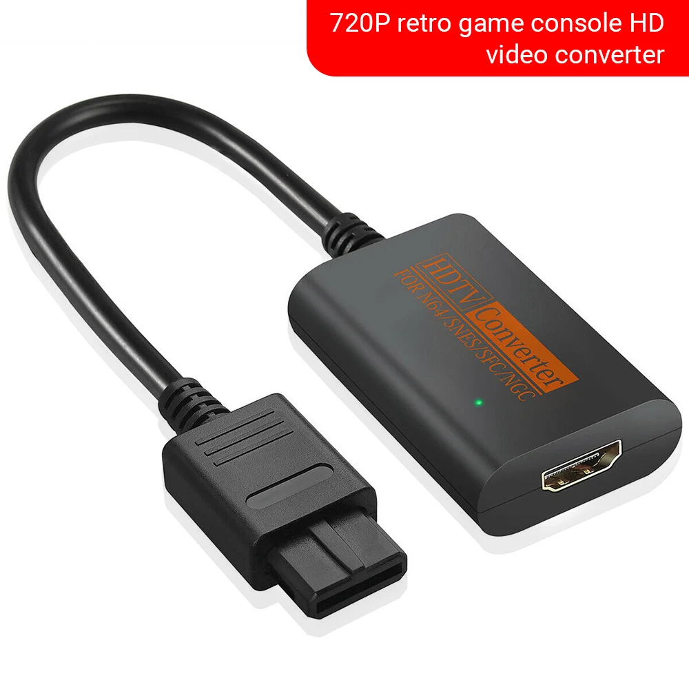 Accessori N64 a Adattatore HDMI Adattatore HDMI Cavo Nintend 64 Super SNES e NGC Plug and Play Digital Cable Restore Schermata del gioco