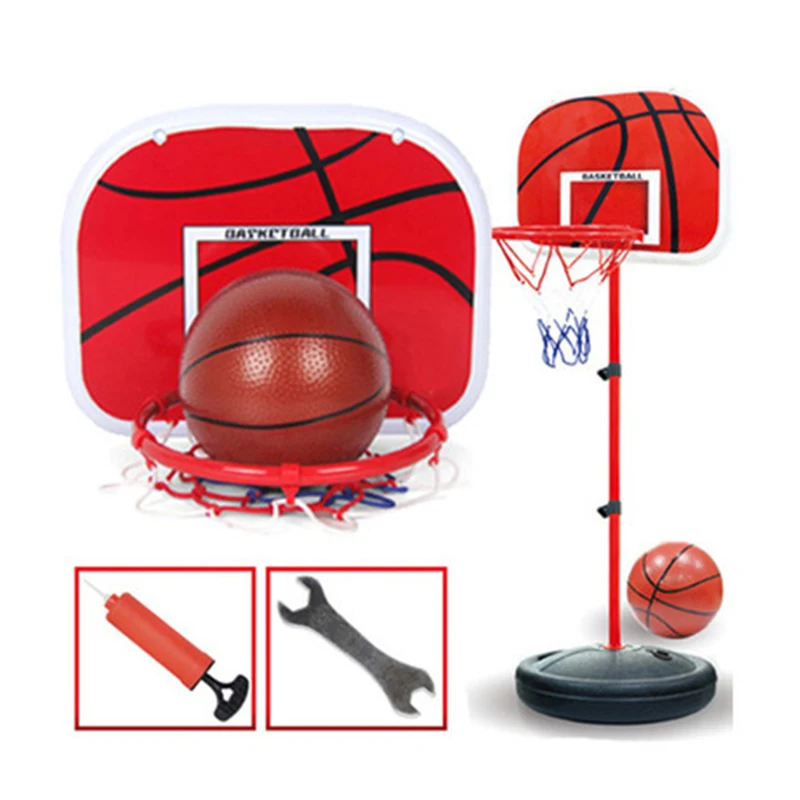 Basket 91151 cm barn justerbar järn basket båge stabil bas utomhus inomhus korgboll barn leksak