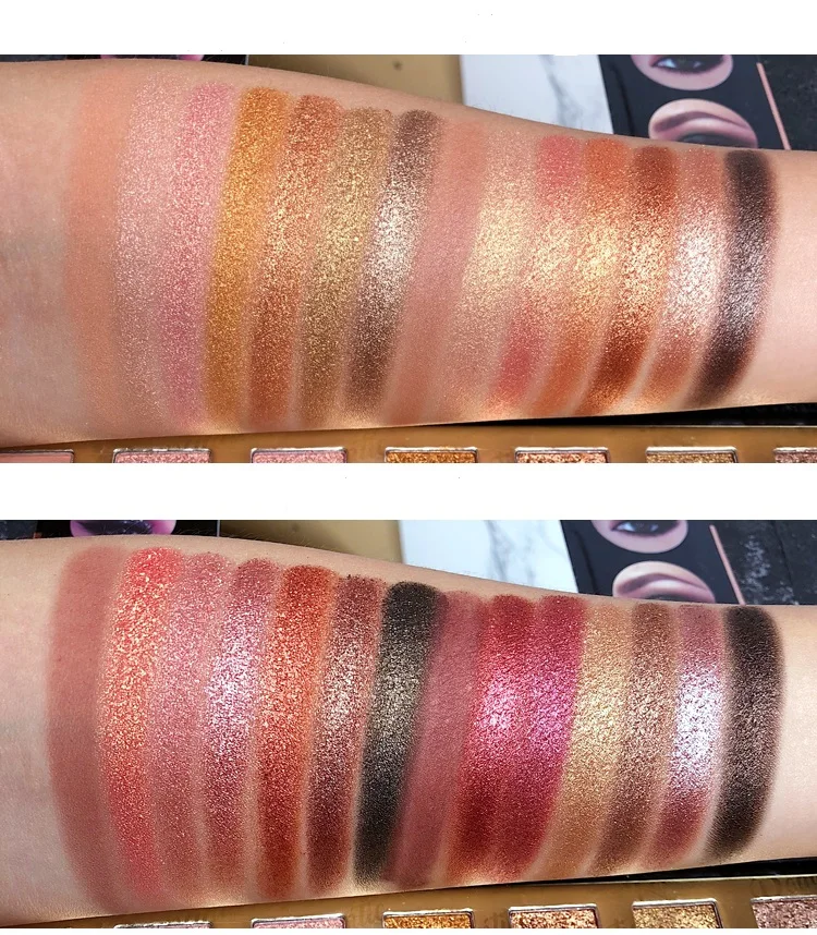 Palette de maquillage de l'ombre 42 Couleurs de fard à paupières en diamant métallique palette palette de fard à paupières paillettes mates palette ombre pigmentée cosmétique