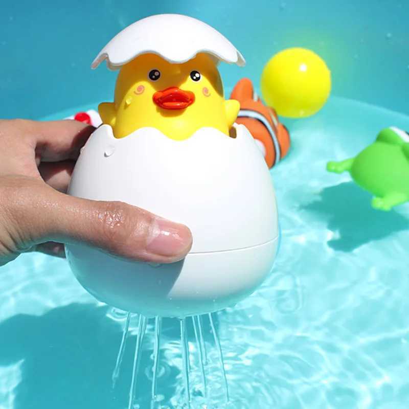 Toys de bain QWZ Nouveau aquarelle Bath Bath Bath Baby Bathroal Bathtub robinet douche Toys Strong Aspiring Tup Childern Water Game For Kids Gifts 240413