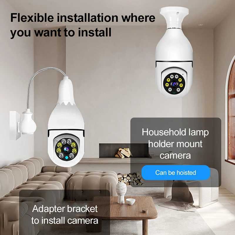 IP Cameras 360 wireless camera outdoor/indoor full HD with color night vision two-way audio motion detection compatible with Alexa 24413