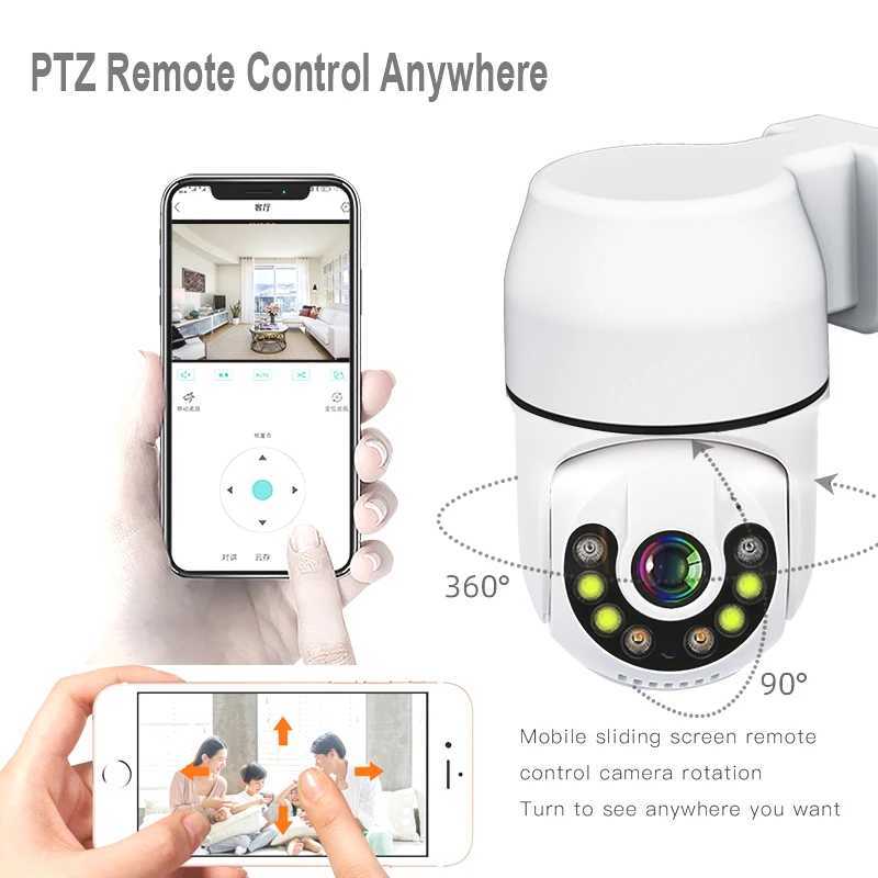 Telecamere ip hd tuya ptz fotocamera ip wireless monitoraggio automobilistico cctv sorveglianza smart cloud color ir night visione wifi home cam 24413