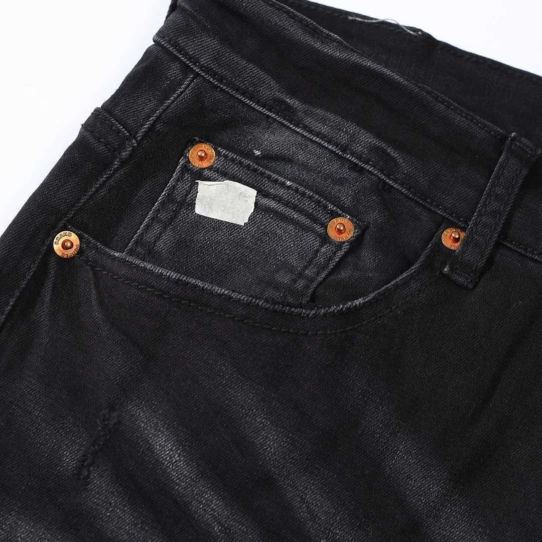 High Street Black Farba Zwykła fioletowa marka dżinsów Modna Wysokiej jakości spodnie 1 1 28-40 Rozmiar