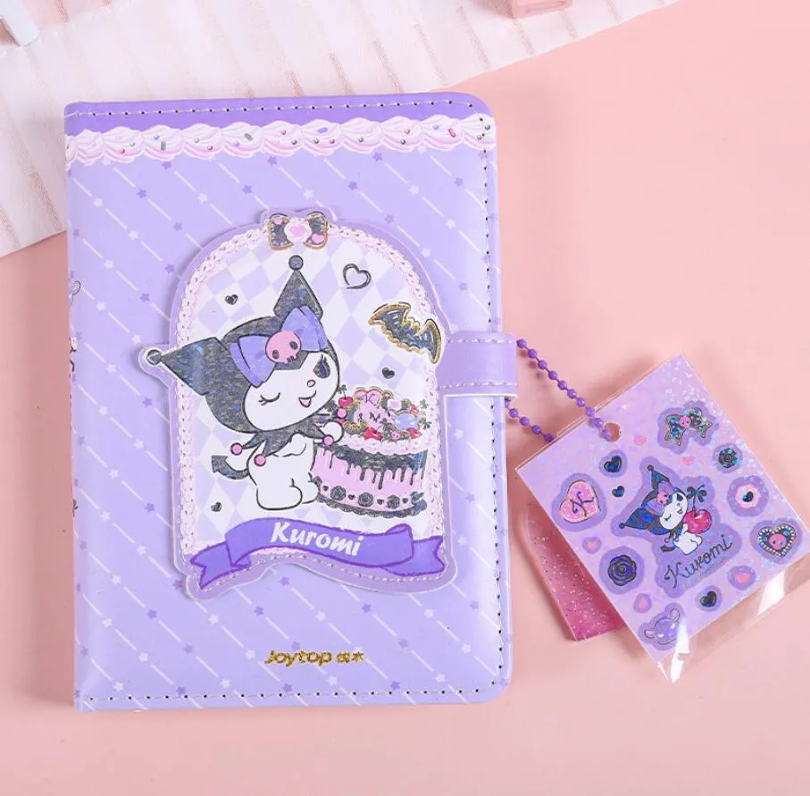 Cute Lovely A6 Purple Kuromi Style notepad Student Daily Memos Learning Notepads For kids Festival Gift School Supplies