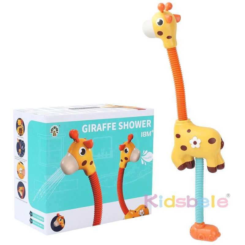 Bath Toys Baby Giraffe Dusch Bath Toys Water Toys Bathtime Fun Dusch Toys Electric Spray Water Squirt Sprinkler 240413