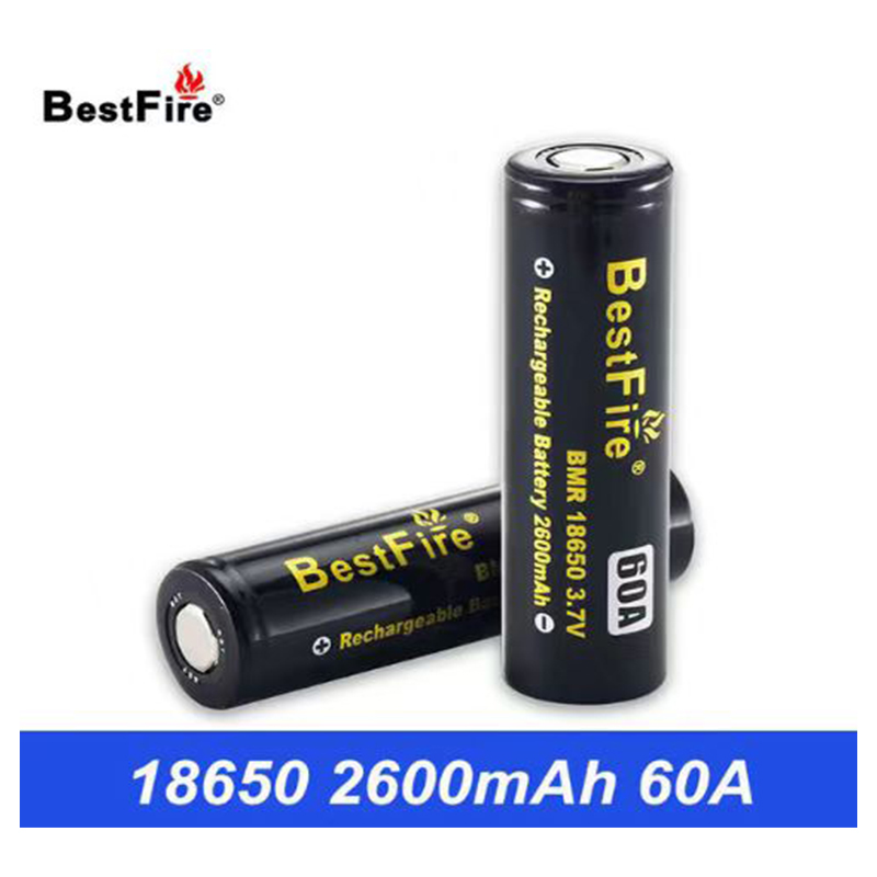 Authentiek bestfire BMR IMR 18650 BATTERING 2600MAH 60A 2700MAH 50A 3100MAH 3500 MAH 40A CAMPACAIA Drain oplaadbare lithiumbatterijen Black Box Packaging Origineel