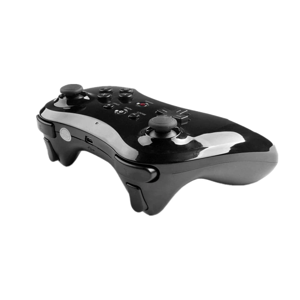 GamePads Wii U Controller Беспроводной перезарядка BT Двойной аналоговый контроллер Gamepad для контроллера Wii U Pro с USB -зарядным кабелем