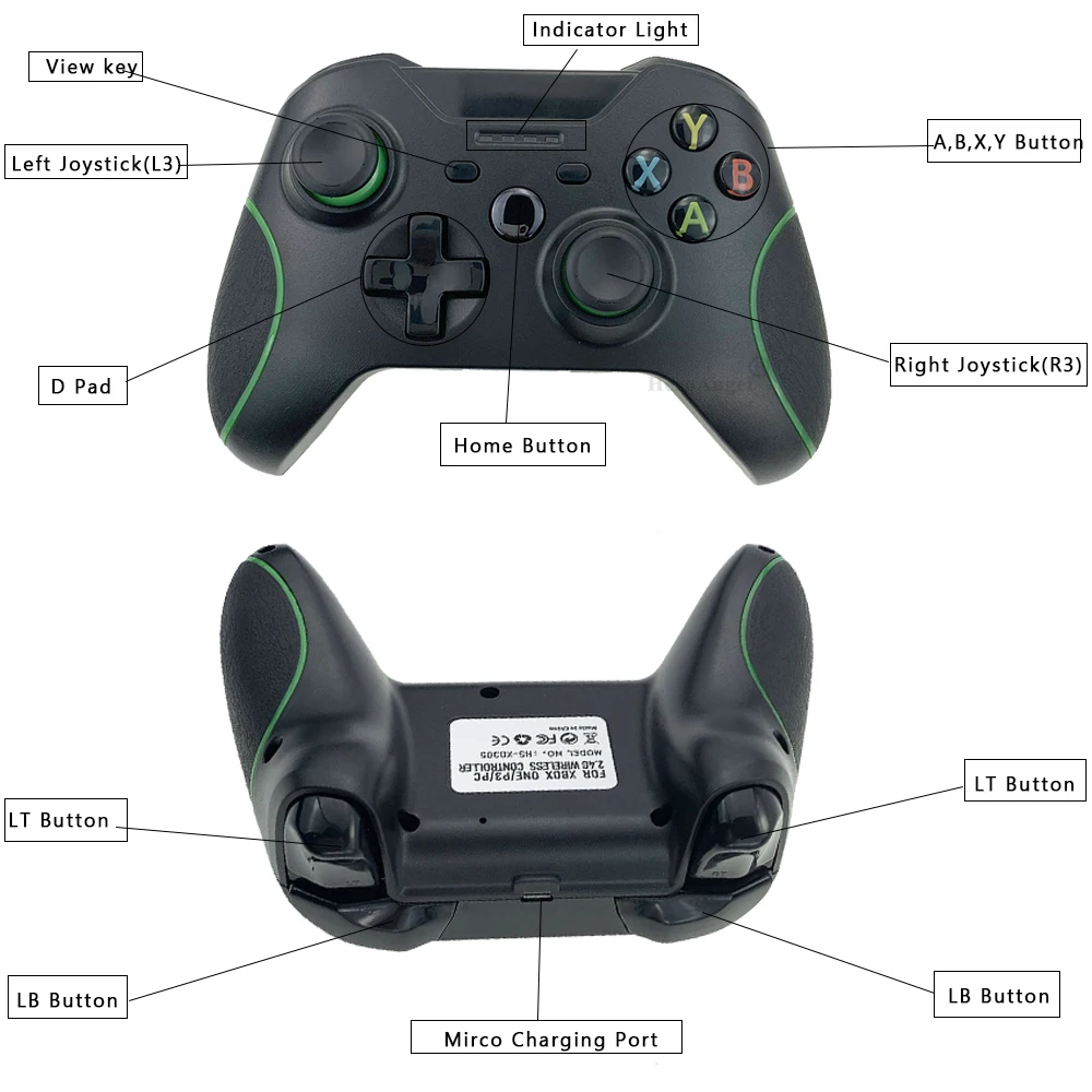 GamePads 2.4G Controller di gioco wireless Xbox One/PS3 GamePad Joystick PC Win7/8/1 10 Dropshipping Joypad