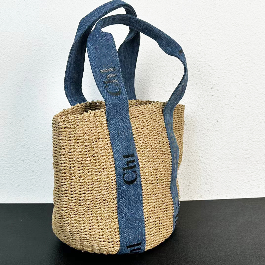 Diseñador de bolsas de playa Chl LaFiCeegrasss Bolsas de playa tejidas Gran capacidad Bolsa de vacaciones tejidas Bolso de hombro para mujer Molcos de lujo de verano