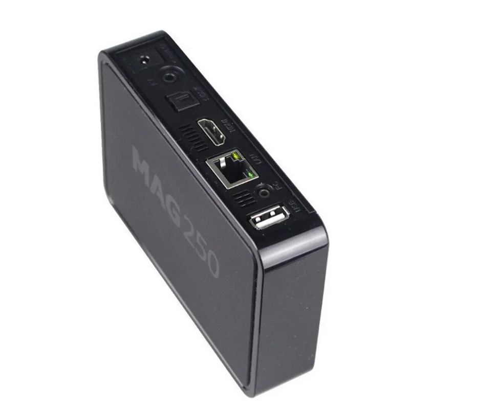 Box Dersheng Professional MAG250 TV Box Support WiFi USB Connector Media Player pour Linux IPTV Box