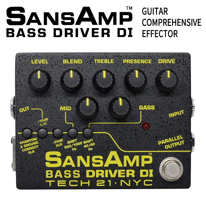 Pegs Tech 21 Sansamp Bass Driver Di bsdrv2 Guitare électrique Single Piece Effet Effet Effet