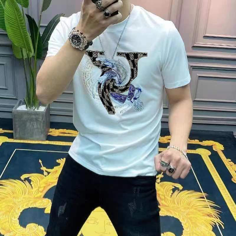 Summer new T-shirt Fashion simple men women round neck casual short sleeve trend Black white tiger pattern half sleeve wholesale clothing letters pure cotton D17