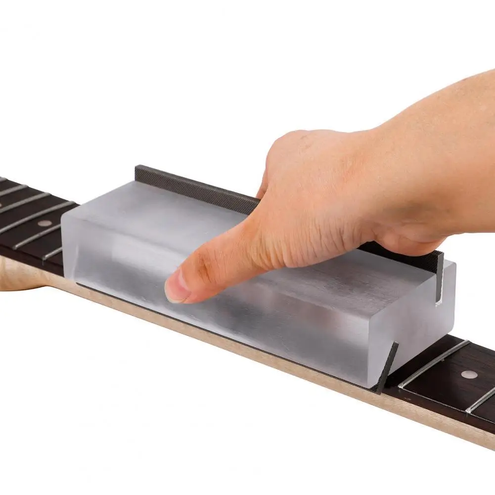 Kablolar gitar akrilik perdesi taç taçlandırma bevelflush dosyaları aracı 35 ° 90 ° derecelik açılı çelik ince perde dosyası gitarra luthier aracı