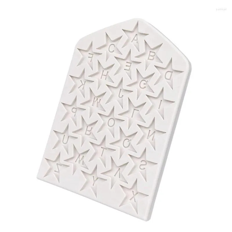 Stampi star stella alfabeto silicone zucchero utensili stampo stampo strumenti la decorazione di torta fondente stampo cupcake