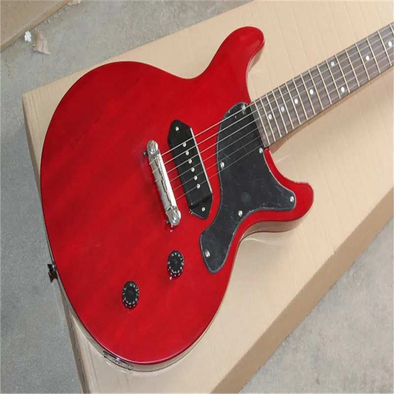 Gitaar topkwaliteit G LP Custom Art Hstorc Junior P90 Pickup Wine Red CS Active Pickups Electric Guitar