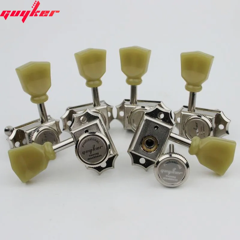 Kablar GUYKER 3R3L LOCKING String Vintage Deluxe Electric Guitar Hine Heads Tuners Nickel /Chrome Tuning Pinns