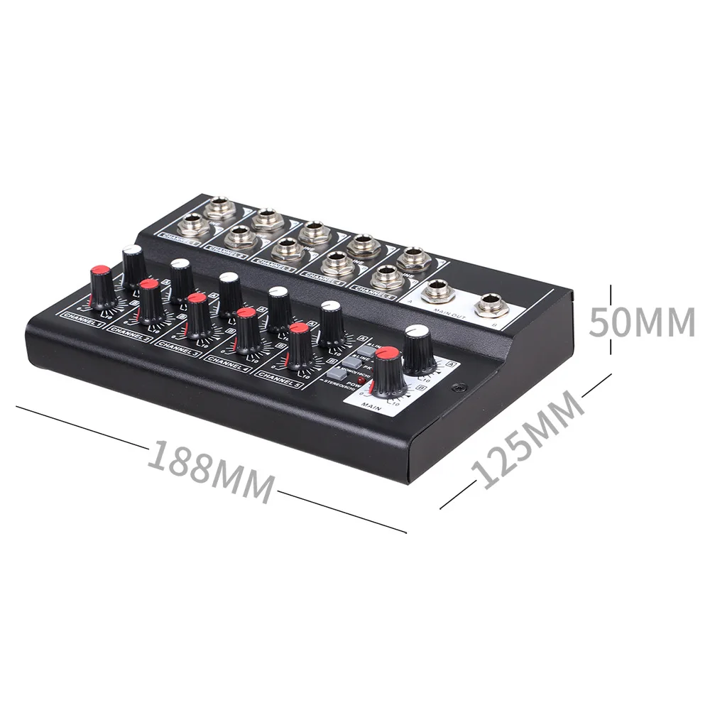 Mixer MIX5210 10Channel Mixing Console Digital Audio Mixer Stereo for Recording DJ Network Live Broadcast