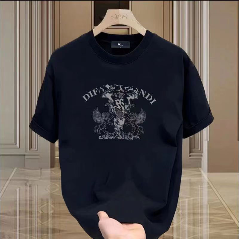 Nowa moda T-shirt Prosty stały kolor wielokolorowy mężczyźni Kobiety okrągły szyja swobodny trend krótkiego rękawy fabrycznie hurtowa odzież drukowana litery czyste bawełniane D21