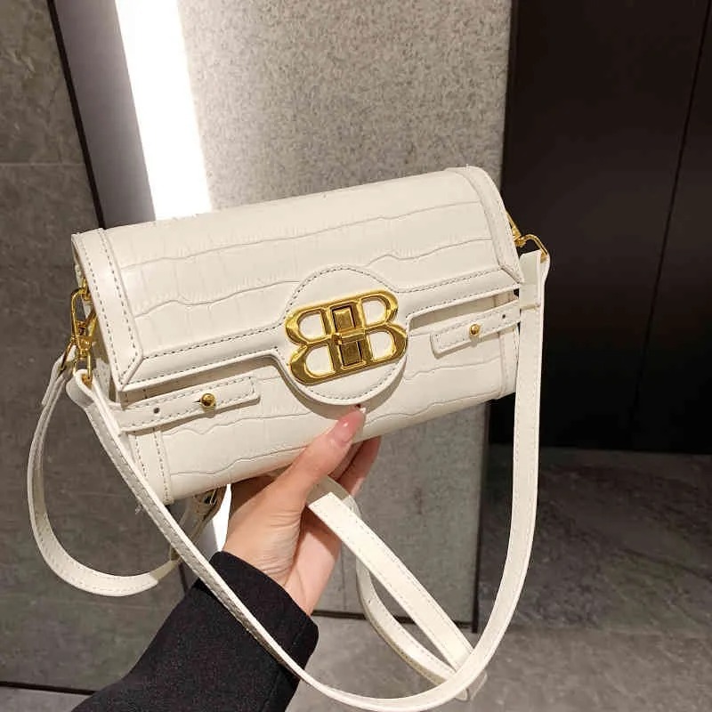 Bags Minority design pattern bag women's Single Shoulder Messenger Bag summer underarm simple style small square Purses