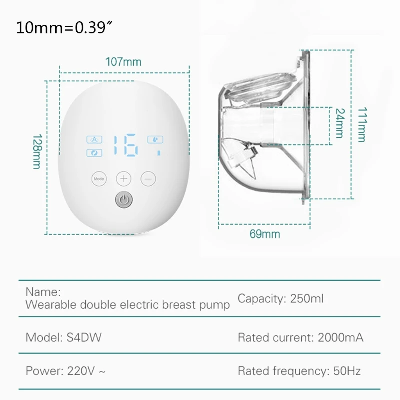 Resposta Pompa del mammario elettrico Doppio silenzio silenzioso Milker Automatico USB USB Extrattore di latte incercato di latte a mani pettinate