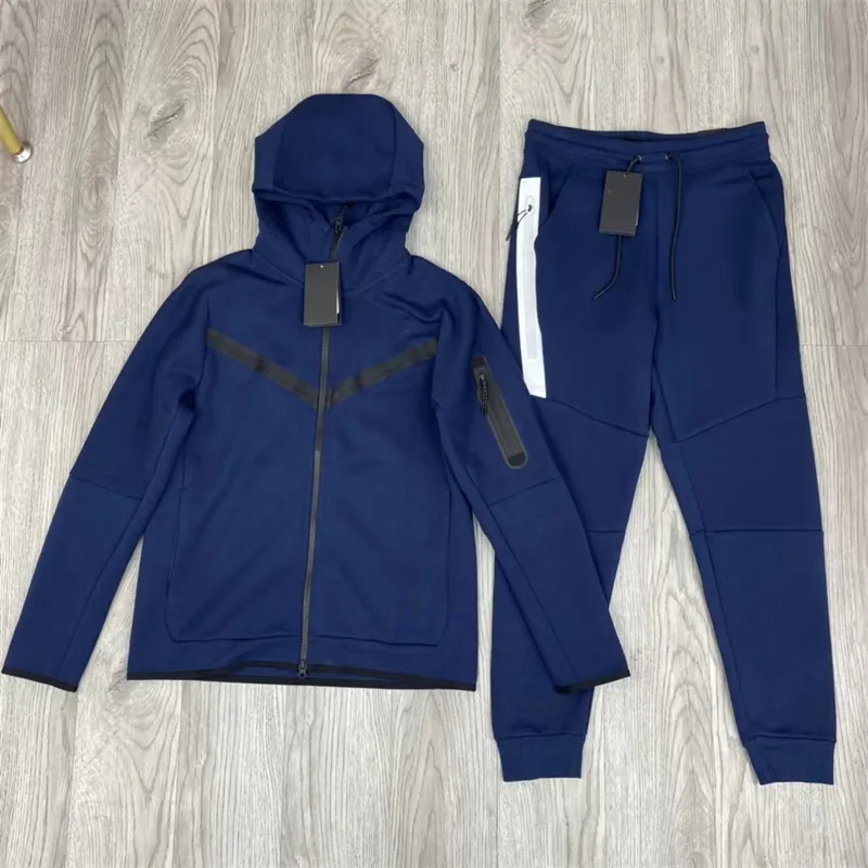 Giacche da abbigliamento sportivo da uomo con pantaloni da jogger casual a scelta libera da jogger casual set 2 pezzi training set tech tech wead hoodie dimensioni asiatiche comode tessuti