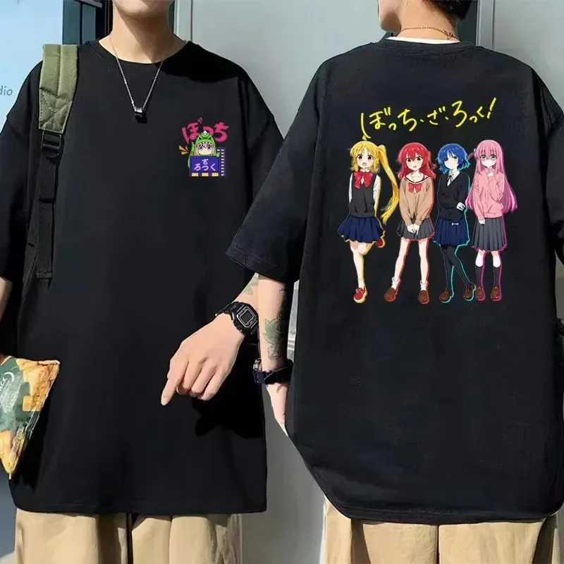 T-shirt femminile divertente e carino anime K-On Hirasawa Yui Akiyama Mio Scegli maglietta giapponese MENS GIAPPONESE MENS E WOMENS PLASS TIME T-SHIRTL2403