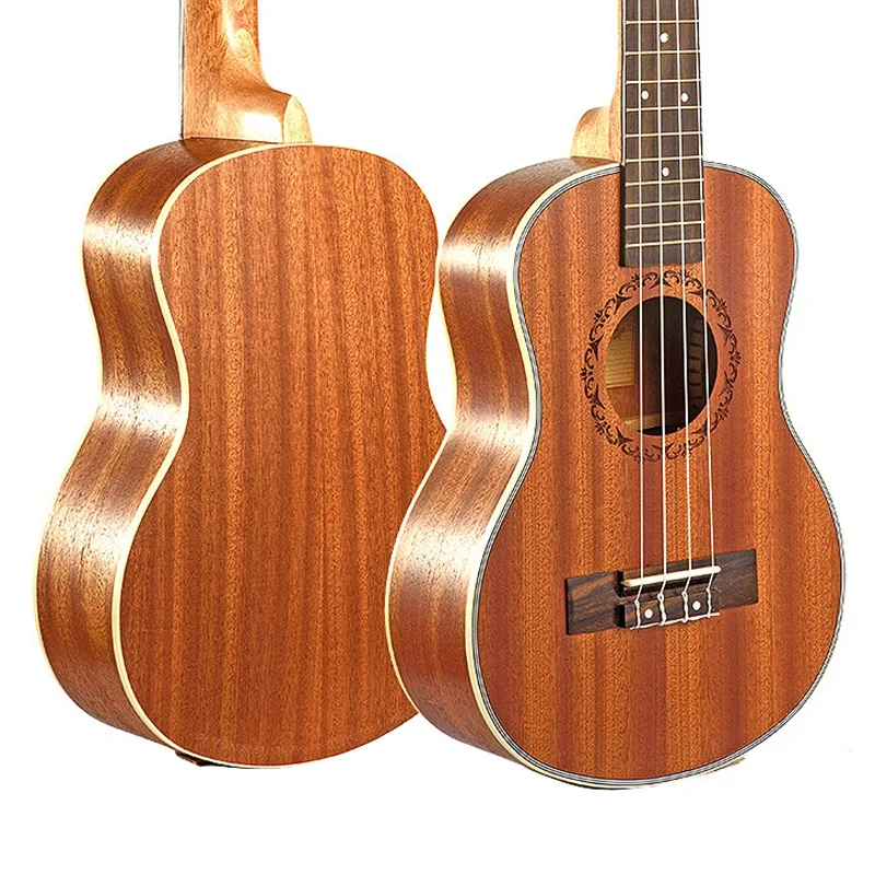 Kablolar tenor akustik elektrik ukulele 26 inç maun ahşap 18 fret tenor ukulele akustik kesik gitar ukulele hawaii 4 string guita