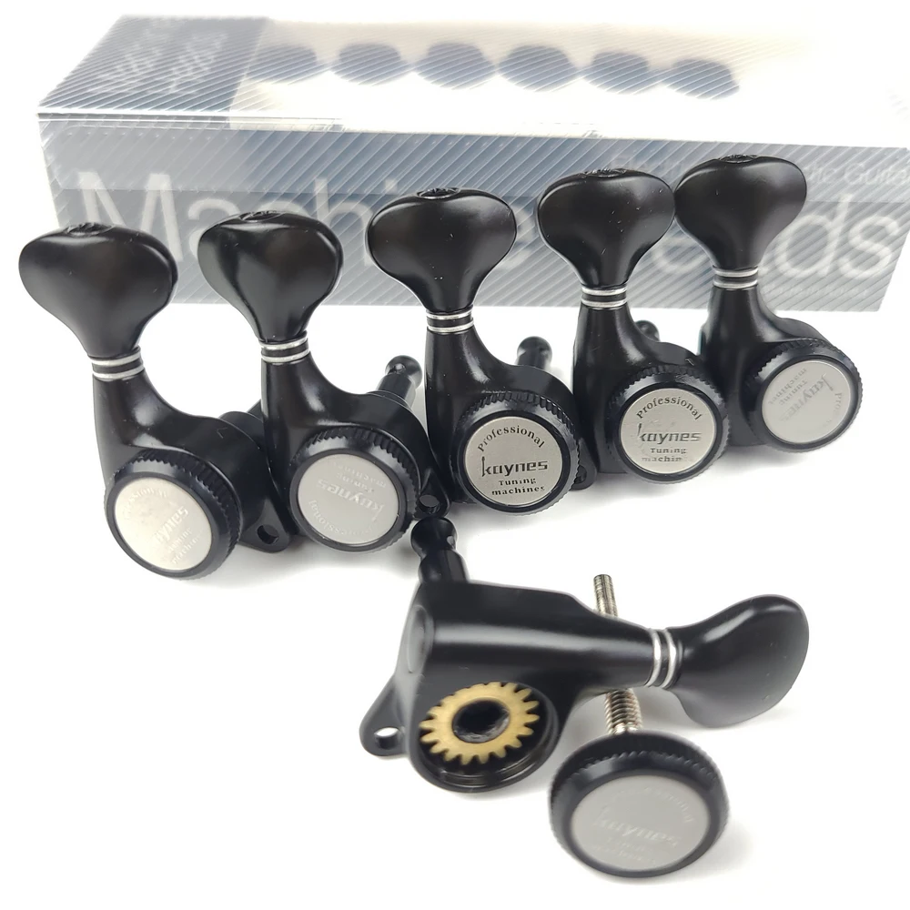 Gitaar kaynes gitaar vergrendeling tuners elektrische gitaarmachine hoofden tuners lock string tuning pegs voor lp sg tl st stijl gitaren zwart