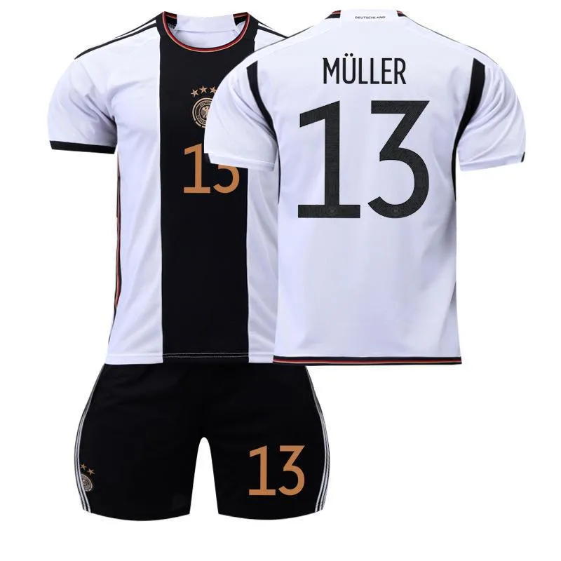 23 Germany home jersey No. 13 Muller 19 Sane 7 Haverz 8 Kroos football suit set