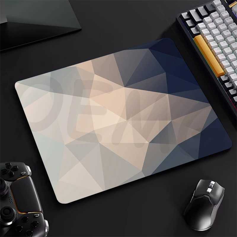 Mouse Pads Wrist Rests Small Geometric Mouse Pad Hexagon Gamer Mousepad 20x25cm Keyboard Mat Honeycomb Mouse Mats Rubber Desk Pad Design Desk Rug
