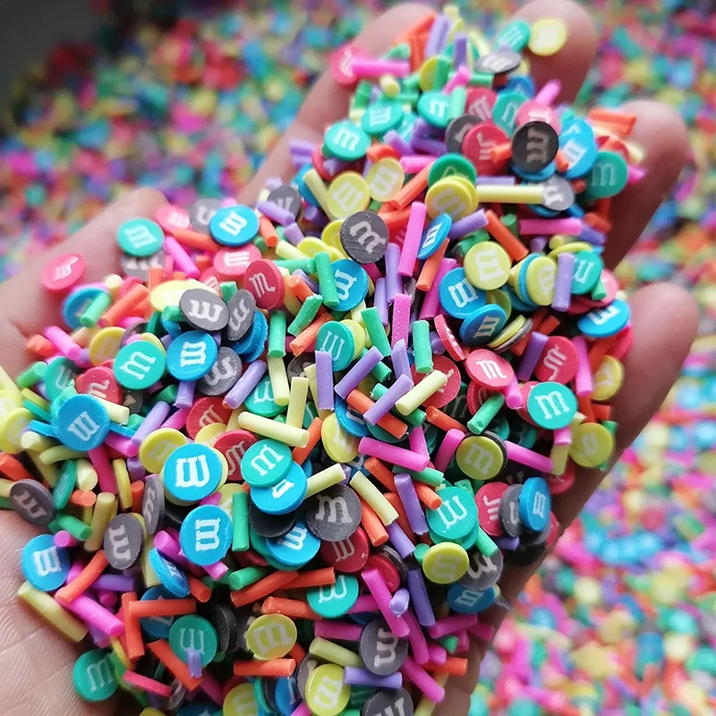 100G Glime Supplies Craft M Candy Sweet Cake Polymer Clay Fricse Sprinkles