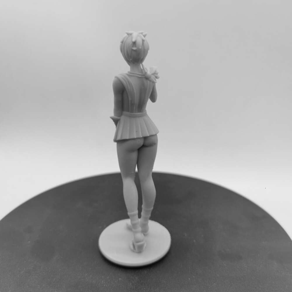 Anime Manga Mini Jirt Girl Resin Figure 1/24 Échelle 75 mm Hauteur vertical Modèle de modèle Kit AMAS non assemblé et jouets de figurine non peints
