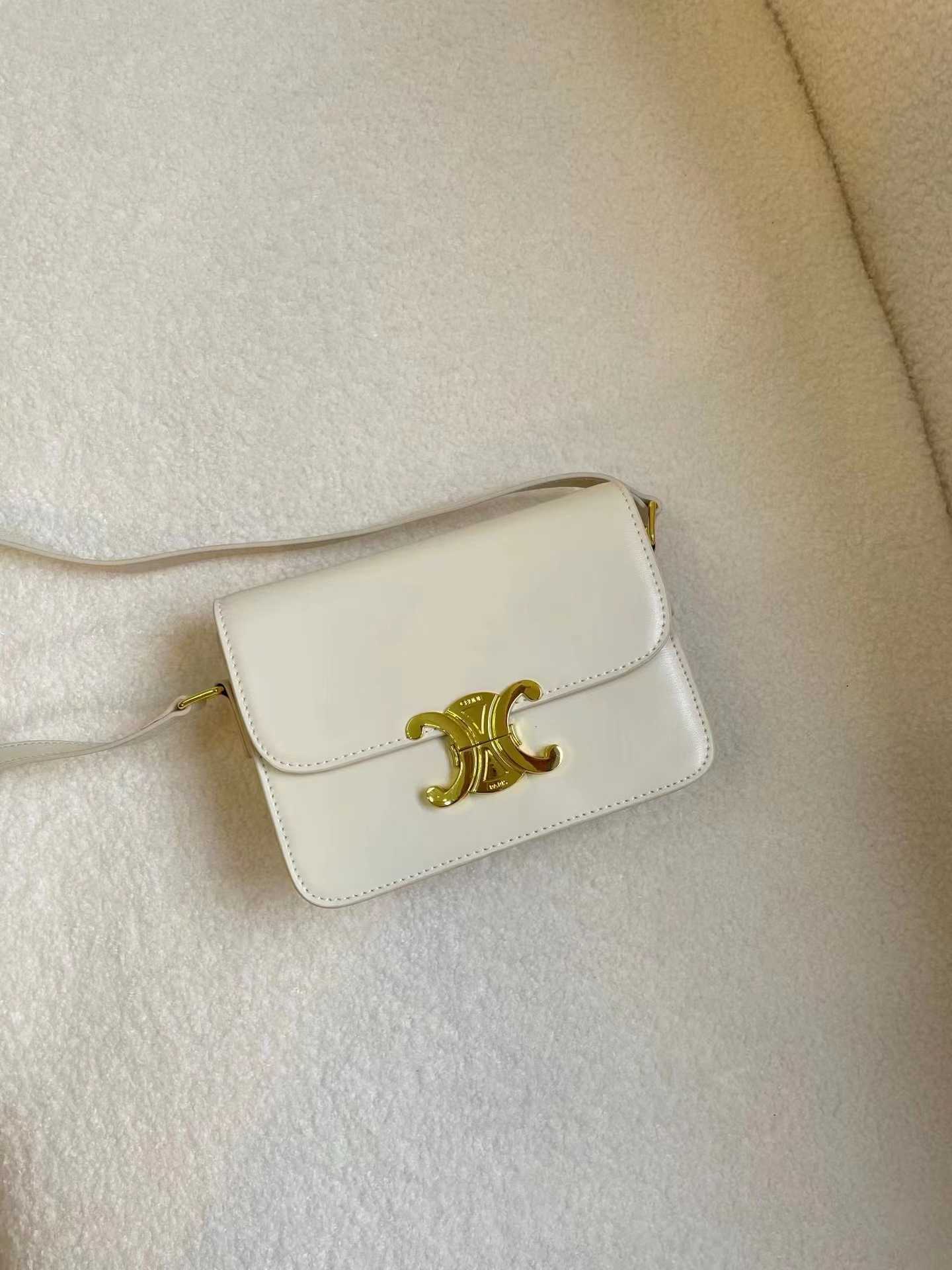 High -end designer tassen voor celli vrouwen tofu tas kleine vierkante tas lederen dames tas nieuwe mini onderarm stoktas dames tas origineel 1: 1 met echt logo en doos