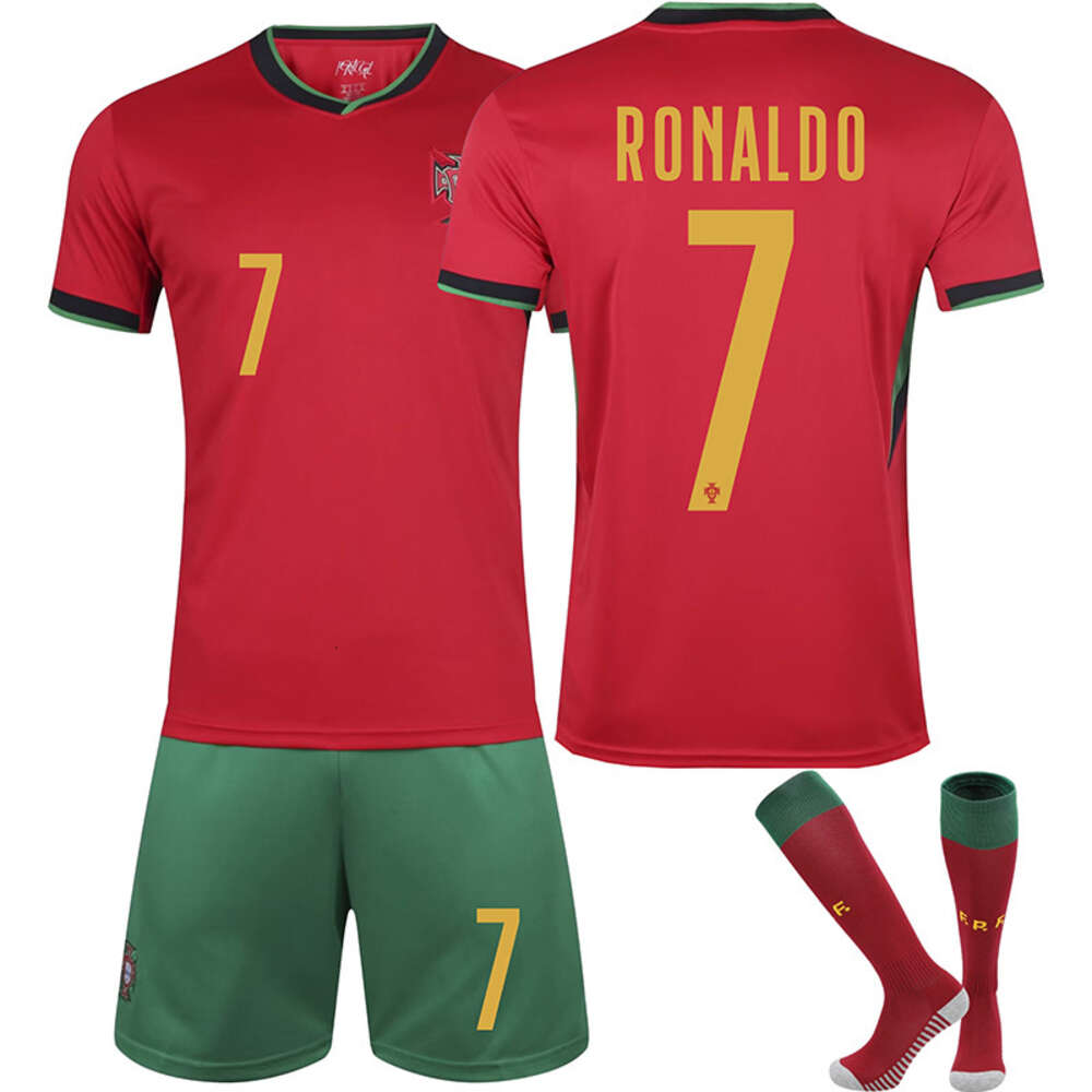 2425 Coppa Portogallo Kit di calcio casalingo 7 C Ronaldo n. 8 b Commissione Set bambini