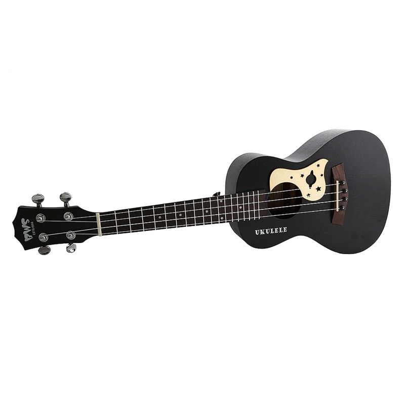 Kabel BWS EST 1988 23 Zoll Konzert Ukulele Black Starry Sky 4 Strings Hawaiian Mini Gitarre UKU Akustische Ukulele