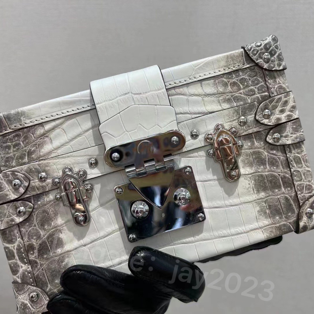 10S all handmade designer bag Himalayan tote bag real Niloticus crocodile bag brand purse luxury handbag fully handmade wax line stitching with box