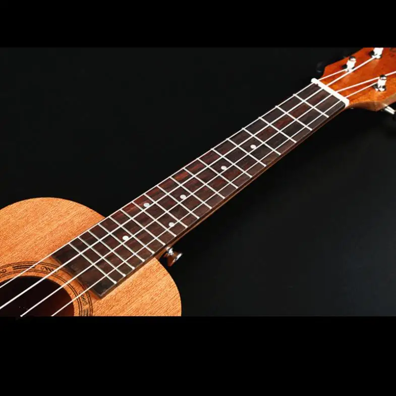 Kablolar 23 inç konser tam kit ukulele ahşap hawaiian dört string gitar maun ahşap ukulele Noel hediyeleri