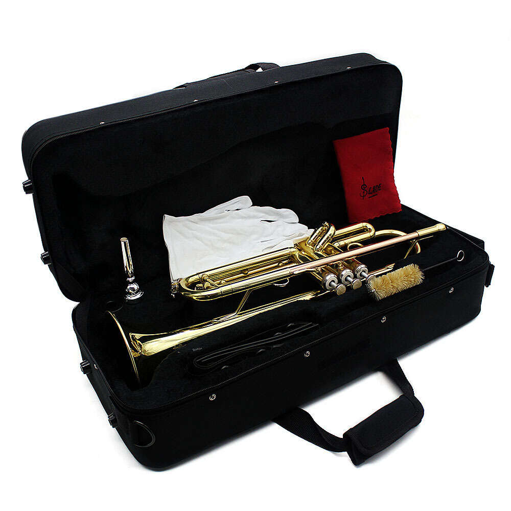 Slade Western Instrument Music Musical Instruments School Band Profession Performance B-Flat Pocket Trumpet Белые трубы