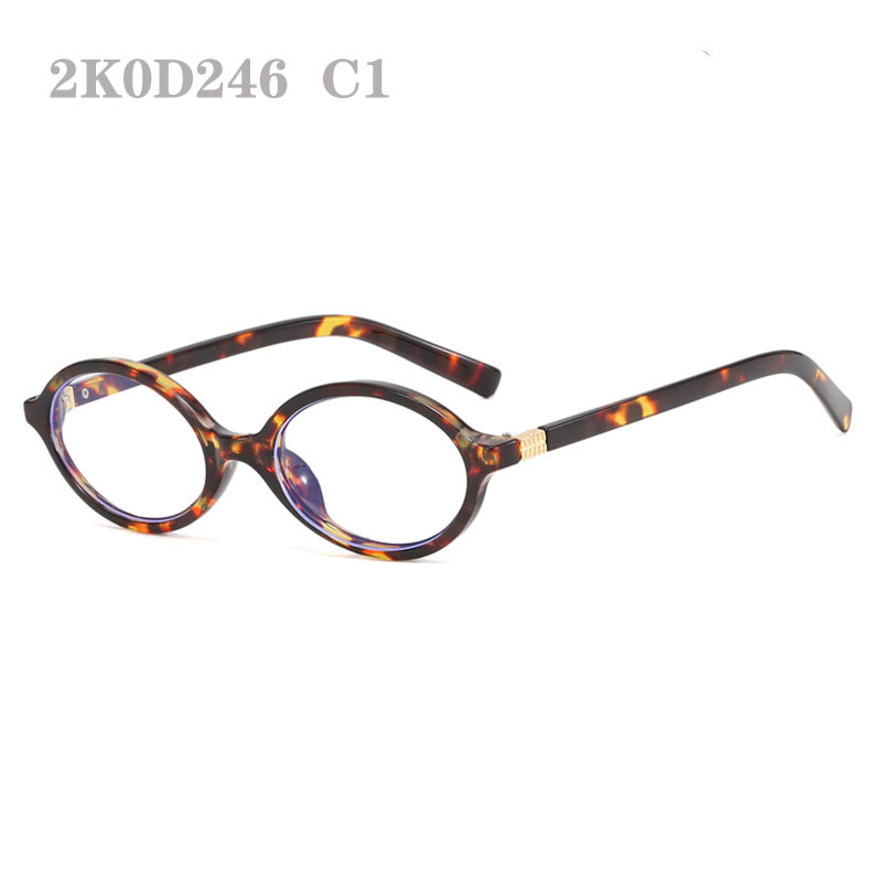 Glasses Frame Clear Lenses Eyeglass Frames Oval Glasses Frame Eye Frames For Women Men Optical Mens Fashion Spectacle Retro Small Frame Designer Frame 2K0D246