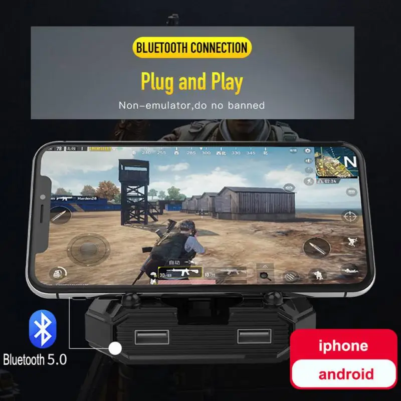 Gamepads plug and paly gamepad pub pubg mobile bluetooth 5.0 controller gaming tastiera convertitore mouse adattatore telefonico Android iOS