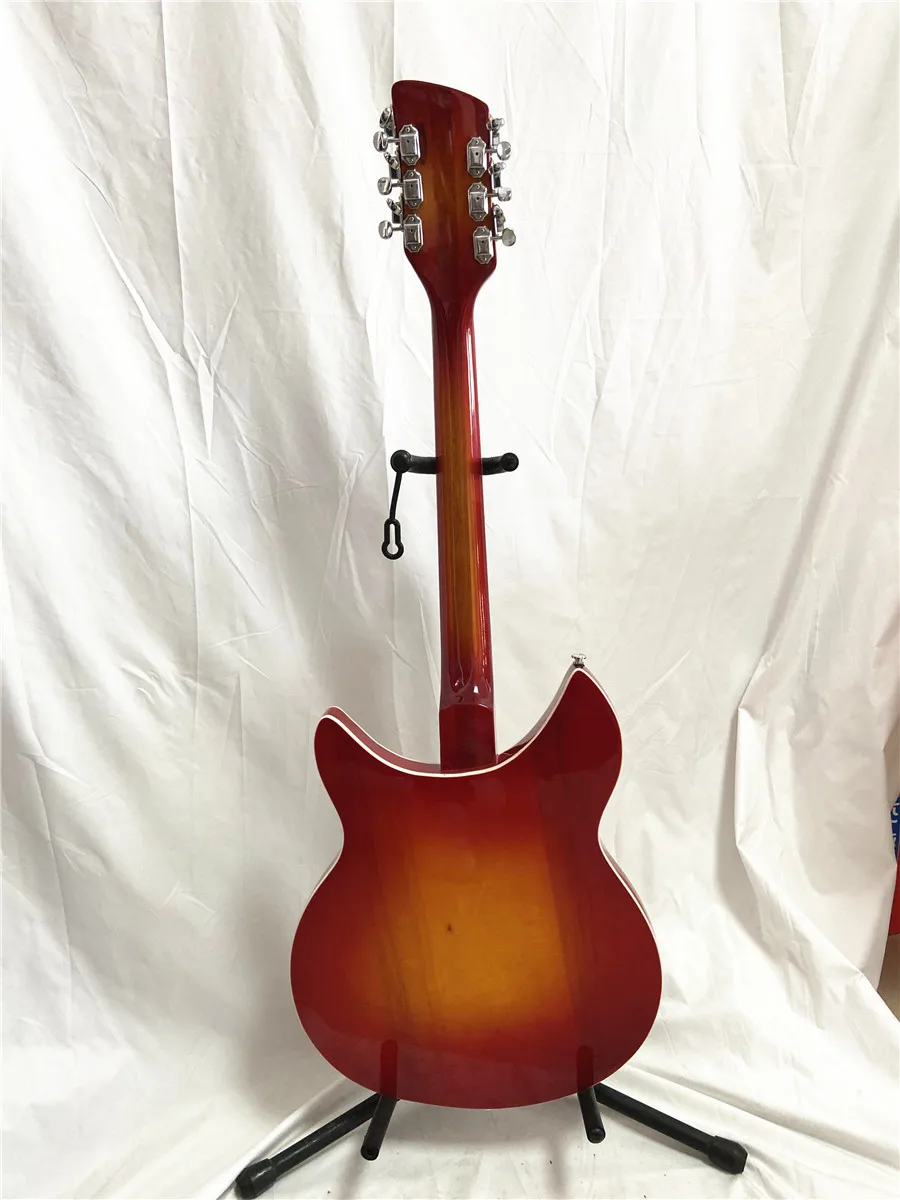 Kablar av hög kvalitet Rick 360 12 String Electric Guitar Cherry Red kan anpassas på begäran gratis frakt