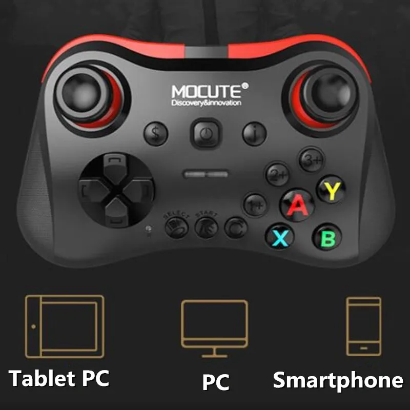 GamePads Motet 056 Wireless Gamepad Mobile Joypad Android Joystick Wireless VR Controller Smartphone Tablet PC Téléphone Smart TV + Holder