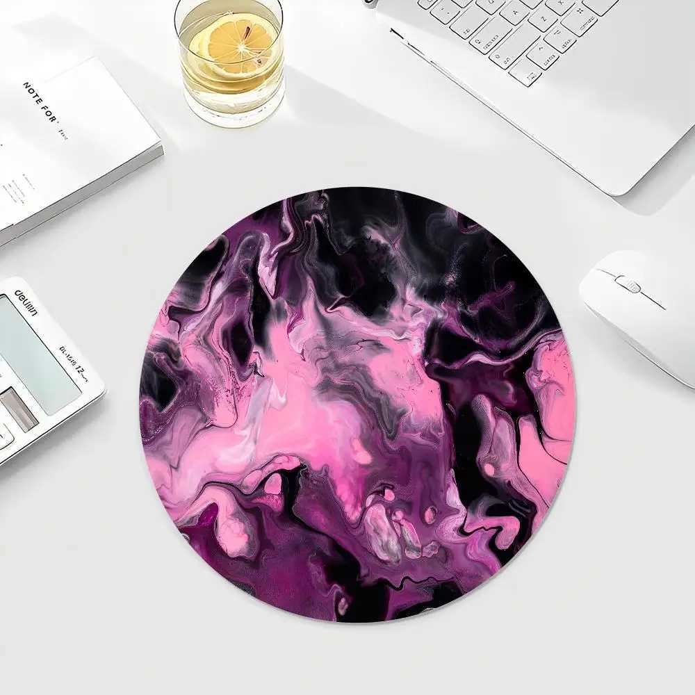 Cuscinetti mouse polso riposa marmorizzazione mousepad ins -marea rotonda tavolo tavolo tavolo tavolo studente gabinetto gamer desktop mousepad tazze tappeti deskpad decorazioni la casa