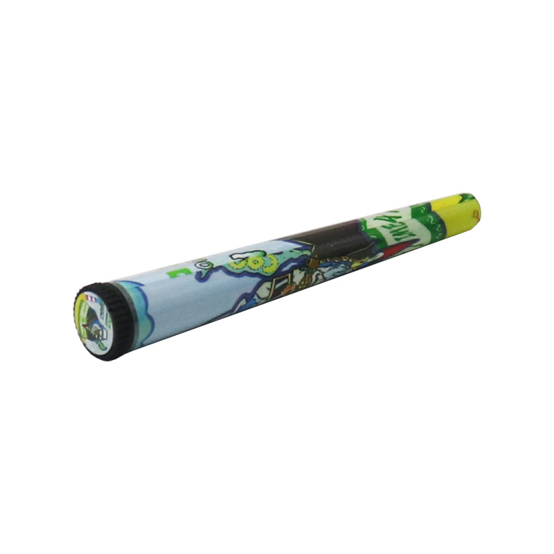 Barattolo di stash di tubo doob in plastica tabacco da una carta colorata di copertura monopezzo da 115 mm di stoccaggio di erbe le arti sigaretta pillola pillola